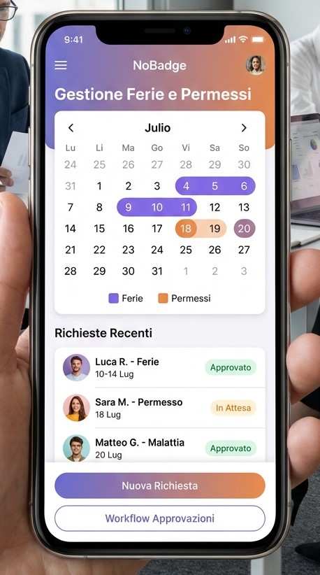 App richiesta ferie NoBadge